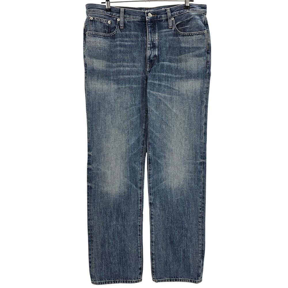 J. Crew Woman's size 30 Tall Mid Rise 84' Slouchy Denim Jeans Mid Blue CC643 NEW